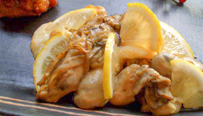 牡蠣と白玉の中華炒め